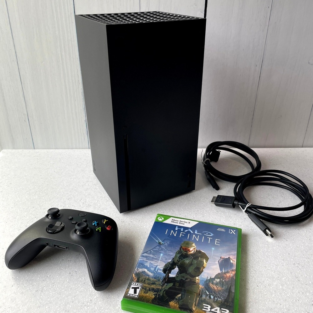MINT Microsoft Xbox Series X 1TB Console Carbon Black Bundle Controller TESTED